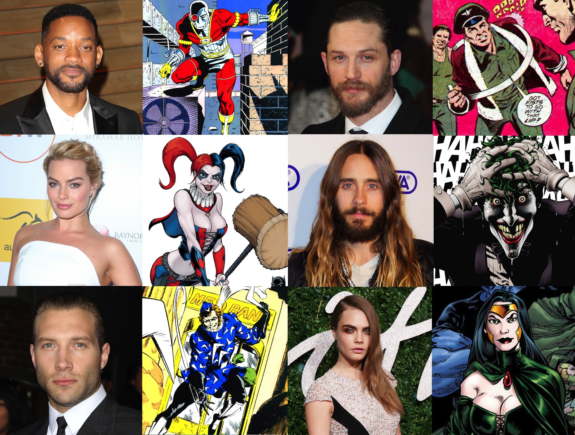Suicide Squad Cast: Jared Leto as Joker, Will Smith is Deadshot